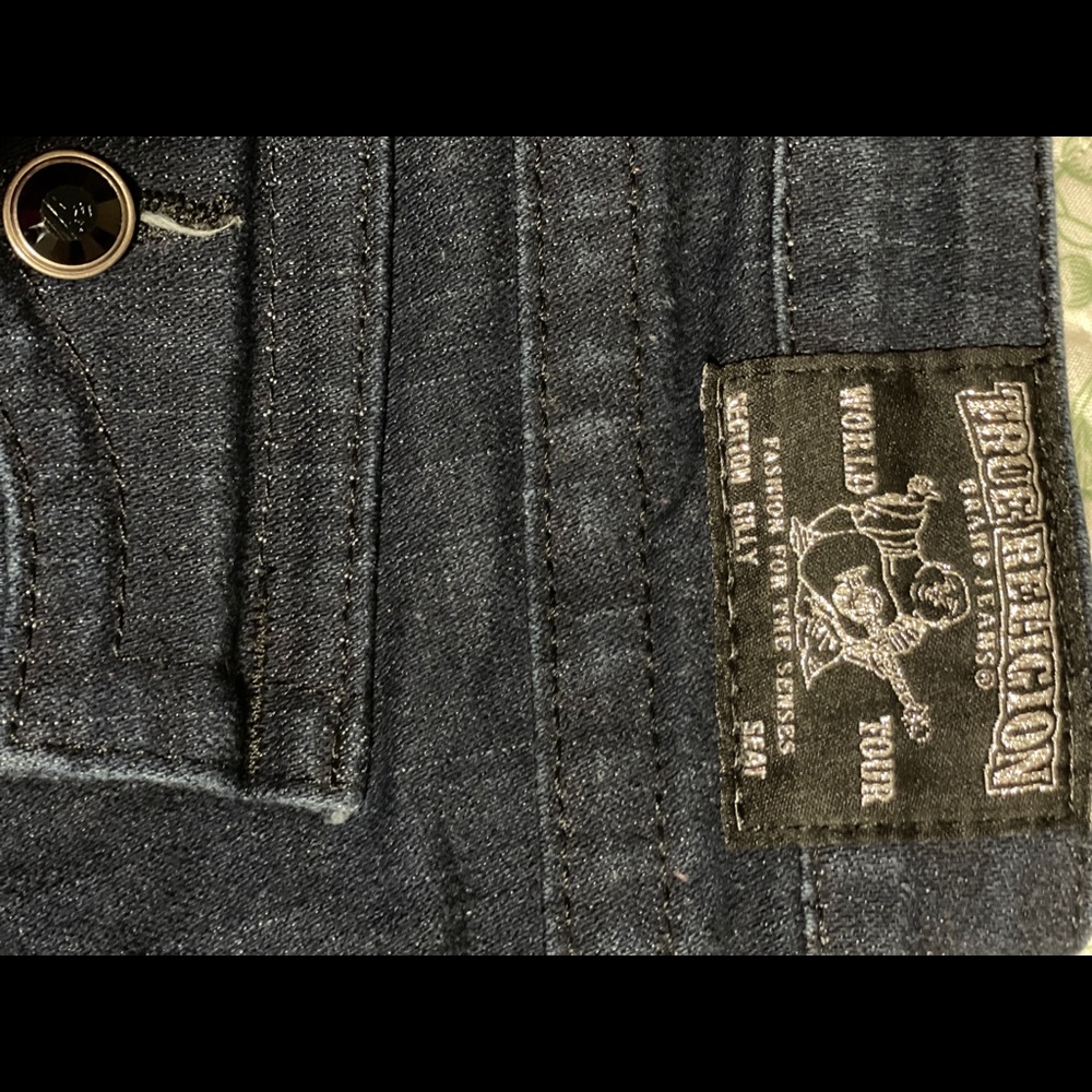 Black Sequin Billy True Religions